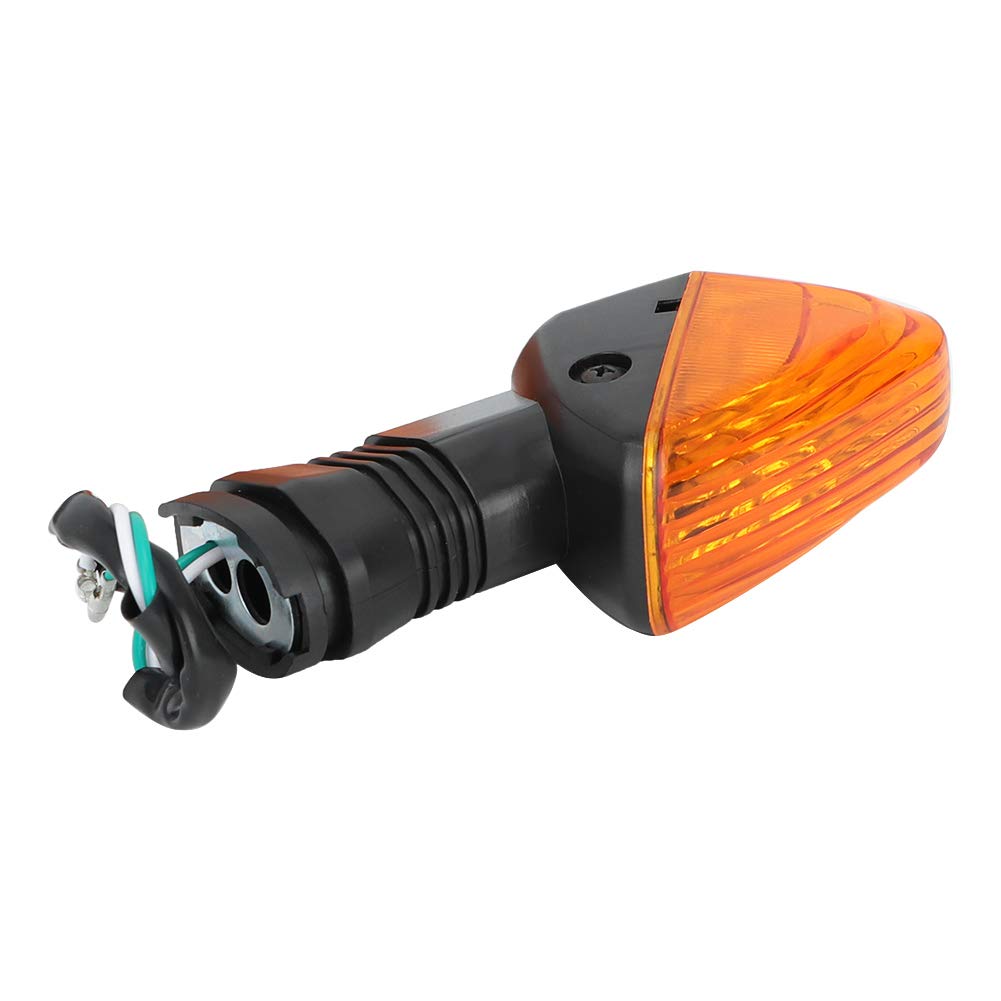 Akozon 2 uds., Lámpara de Luz Intermitente para Motocicleta, Luces de Circulación Diurna Impermeables para KLE 650 2007-2008 (Amarillo negro)