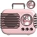 SpringFlora Wireless Bluetooth Speaker, Cute Mini Portable Speaker with TWS Pairing,Loud Sound,4H Playtime, Mic,TF/SD Card, Aux Line,Water-Proof for iOS Android Smartphone Home Office Gift Ideas Pink