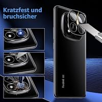 LiiLaa Kamera Schutzfolie für Xiaomi Redmi Note 14 Pro Plus/Note 14 Pro+ 5G, 3 Stück Kameraschutz 9H Härte Kamera Glas Folie Anti-Kratzen Linse Schutzglas - Schwarz – Ansicht 4