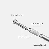 Vista 4 de Precision Craft - Juego de 20 cuchillos afilados con tapa de seguridad para reparación de teléfonos, arte, álbumes de recortes, plantilla