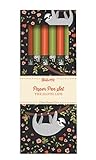 Studio Oh! Paper Pen Set, The Sloth Life, Box of 6 (PPS03)