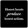 Decorative Metal Tin Sign Honest Hearts Produce Honest Actions Home Décor Metal Plaque for Kitchen Entryway Shop Art Poster Gift for Gate 12x12 Inch