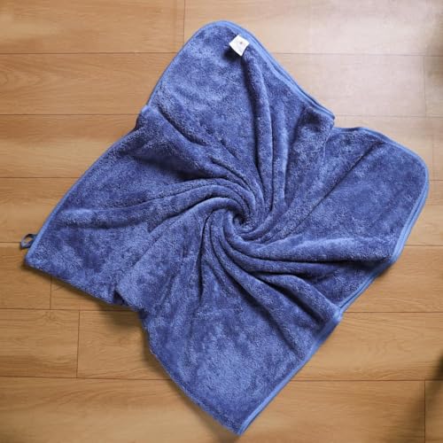 Image of Fezora Microfiber Bath Towel for Men & Women - Large Size 70x140 cm, 400 GSM, Ultra Soft, Quick Dry, Lightweight & Super Absorbent Towel for Bathroom, Gym, Spa, Travel & Swimming (Dark Blue)