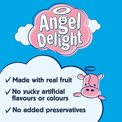 Angel Delight Strawberry Flavour - 59g - Pack of 6 (59g x 6)