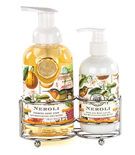 Michel Design Works Foaming Hand Soap and Lotion Caddy Gift Set, Neroli