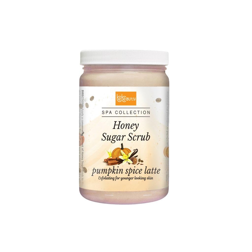 BeBeauty Pumpkin Spice Latte Honey Sugar Body Scrub 32 oz