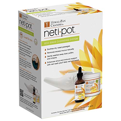 Himalayan Chandra Eco Neti Pot Complete Sinus Cleansing System Starter Kit #TOP1
