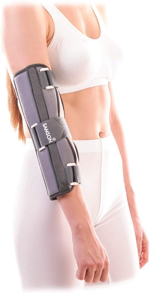 ARM IMMOBILIZER Brace for Sleeping Elbow Immobilizer Arm Splint Support for Pain Relief Arthritis Elbow Sleeve Tennis Brace for Men Women - UNIVERSAL SIZE