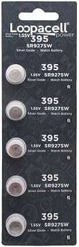 LOOPACELL 25 SR927SW 395 D395 SR57 SR927 Silver Oxide Watch Batteries