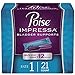 Poise Impressa Incontinence Bladder Supports for Bladder Control, Size 1, 21 Count