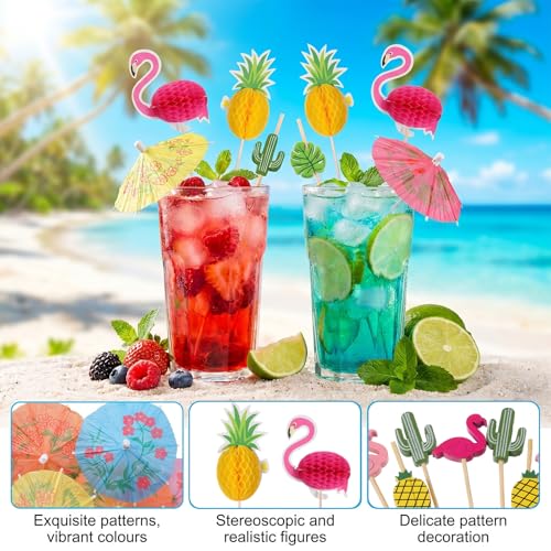 360PCS Sombrillas para Bebidas de Papel Multicolor miniatura 7