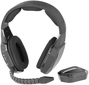 auvisio Funkkopfhöhrer: Digitales Gaming-Funk-Headset mit TOSLINK & 12-Stunden-Akku, 2, 4 GHz (PlayStation Kopfhörer, Headset Xbox, kabelloses)