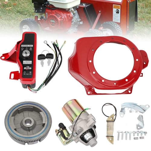 Electric Motor Kit, Upgraded Starter Motor Electric Starter Kit for Honda Engine GX160 GX200 5.5HP 6.5HP, Auto Parts for Car Starter Replacement