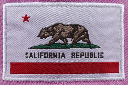 Image of California State Flag Hats for Women Men, Adjustable Cotton California Bear Baseball Cap