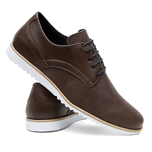 Sapato Social Masculino Oxford Form's Cor:Marrom;Tamanho:40;Gênero:Masculino
