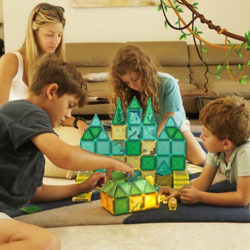 image for Atlasonix Magnetic Tiles Educational Toys for Ages 4-8 Magnet Building