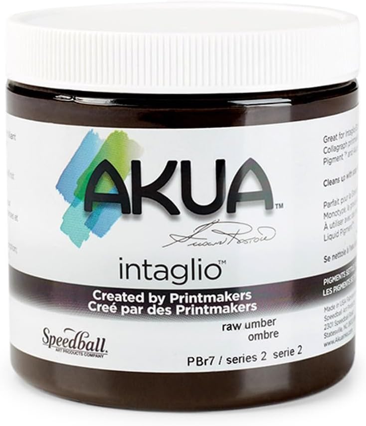 Akua Intaglio Water-Based Ink, 8-Ounce Jar, Raw Umber