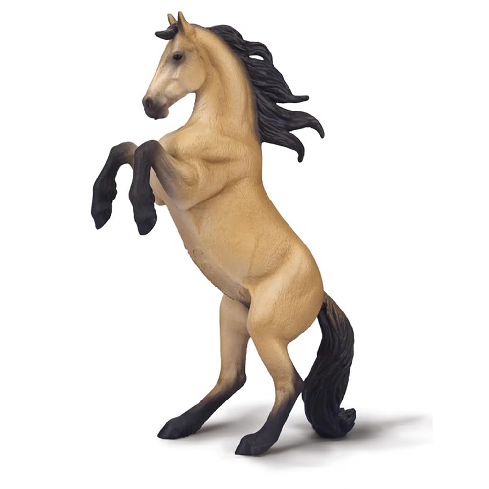 CollectA Warlander Mare Rearing (Buckskin) - Realistic Hand Finished Horse Toys, Animal Figures & Models, Gifts For Toddlers & Kids, Age 3 Years +