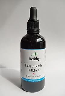 Globe Artichoke Herbal Tincture Liquid Extract, Hand Crafted Natural Medicine Remedies Herb Formula Drops, Non-GMO, Vegan, Gluten Free, No Fillers (Cynara scolymus) (100mL, 3.4oz)