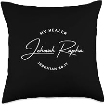 Jehovah Rapha, My Healer, Men, Women, and Youth Throw Pillow