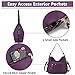 Imagen de VX VONXURY Bolso Mujer Bolso Bandolera Mujer de Cuero PU Bolso Mujer Grande con Bolsillo Lateral Bolso Hombro Mujer para Diario Trabajo Compras
