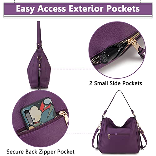 Bolso Hobo VX VONXURY para mujer, cuero sintético miniatura 5