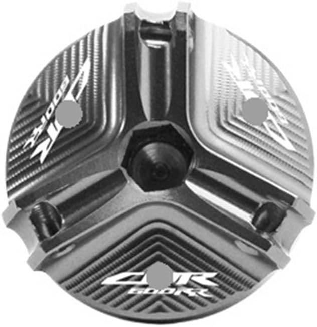 Motorcycle Oil Filler Caps, For CBR600RR CBR 600RR 2007-2023 Motorcycle CNC Oil Filler Cap & Front Brake Fluid Reservoir Cover Master Cylinder Cap