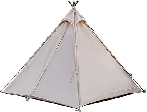 Tienda piramidal de camping con puerta doble, tienda grande de pagoda tipi para adultos para 3-4 personas