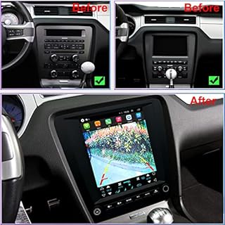 for Ford Mustang Radio Upgrade 2010-2014 Android Stereo Navigation Replacement 9.7inch Touch Screen Wireless Carplay WiFi Free Camera