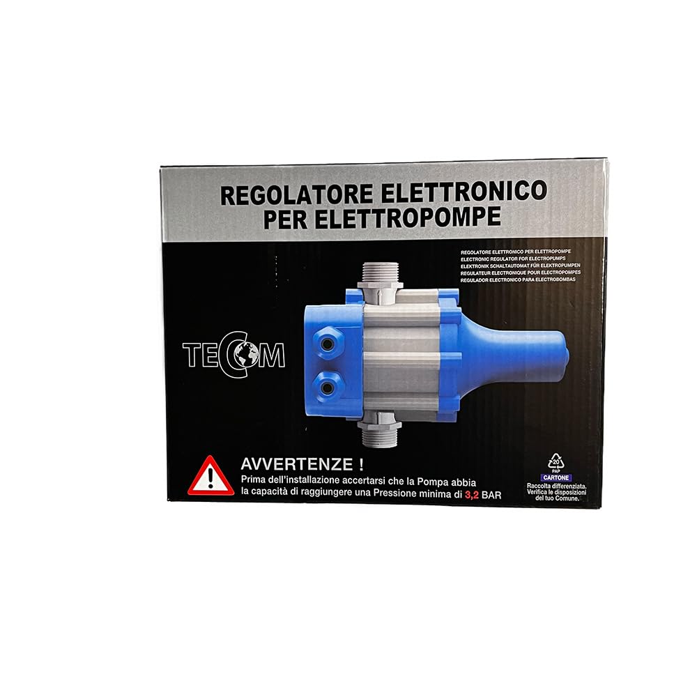 Regolatore di Pressione Elettronico di Ripartenza per il Controllo Automatico reg 22 delle Elettropompe 2,2 bar