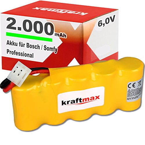 Kraftmax Akku für Bosch SOMFY K8 / K10 / K12 - mit 2000mAh...