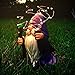 Joint Honglin Resin Gnome Statue Outdoor Decor Waterproof Firework Solar LED Lights Gnomes Garden Sculpture Decorations for Outside Lawn Patio Yard Ornament Gifts (Gnome)