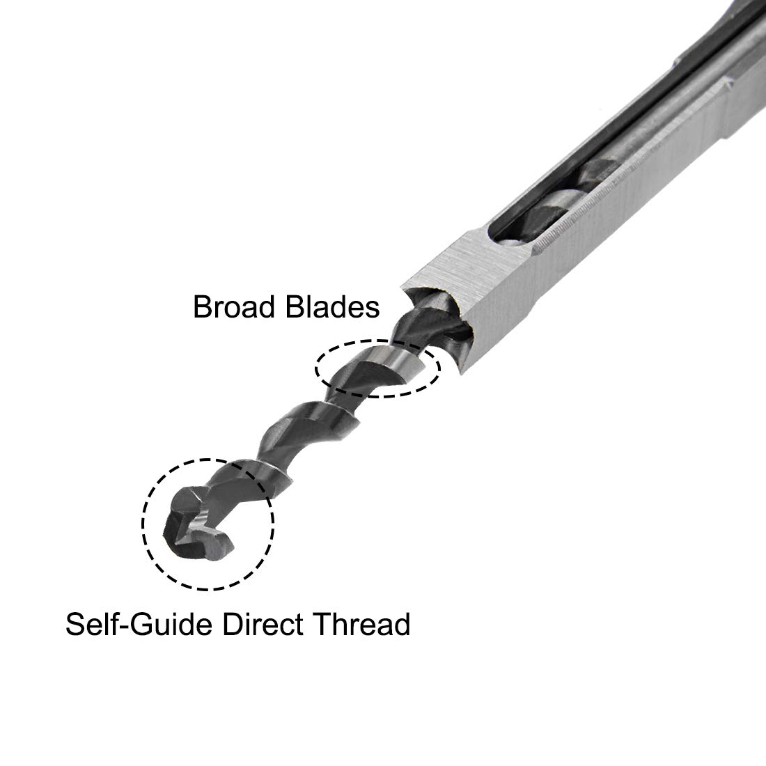 Square Hole Drill Bit - Mortise Tool for Woodworking -4 Square Hole Drill Bit - Mortise Tool for Woodworking -4