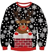 Belovecol Herren Damen Weihnachtspullover Neuheit