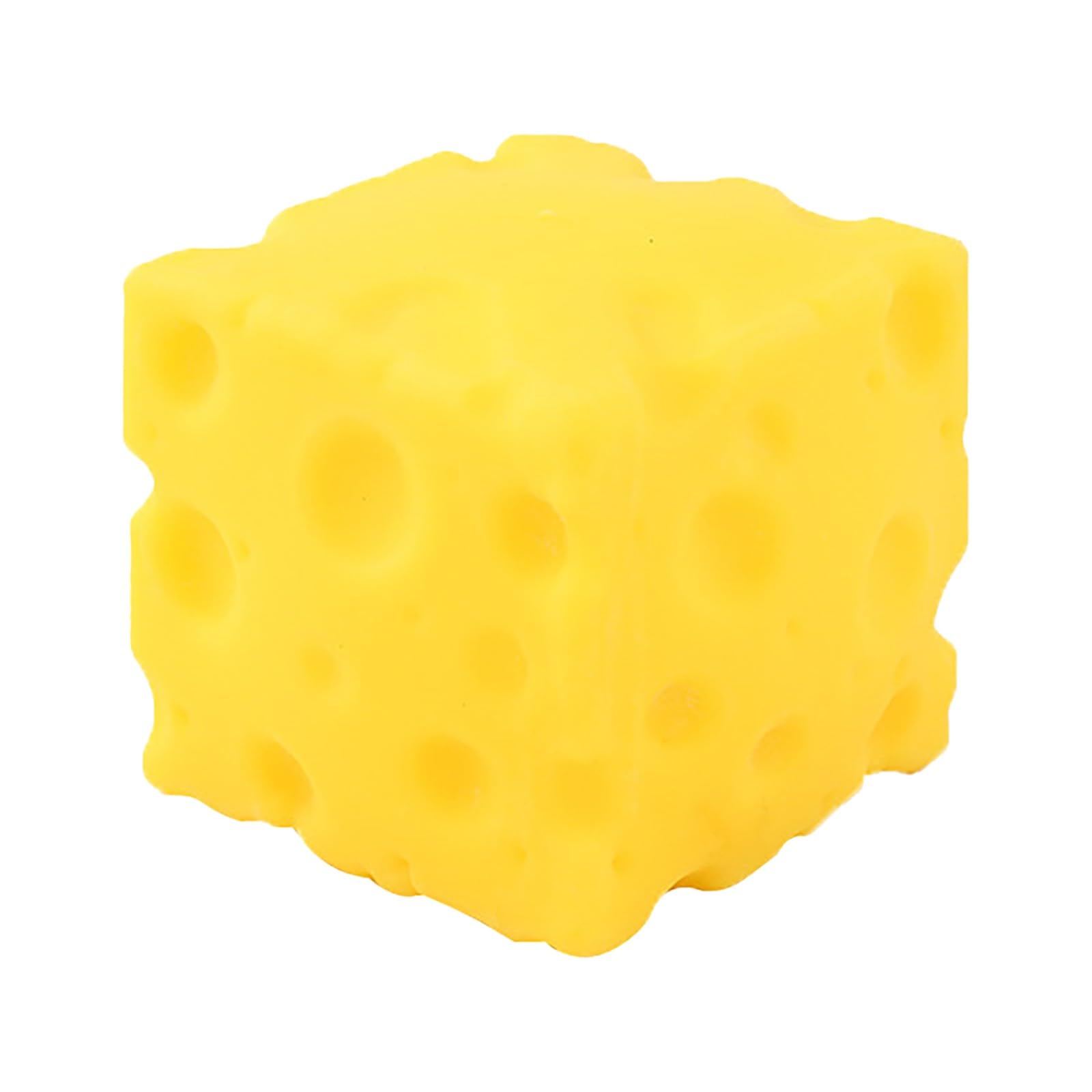 Cheese Squishy, Cheese Stress Ball Brain Squishy Realistic Design, Anxiety Relief Fidget Toy Sensory Toys For Adults & Kids (A-1(5cm)) — image 1