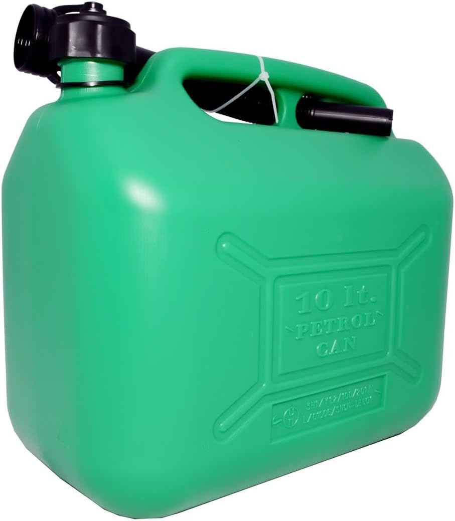 Hilka Tools 84809510 10L Plastic Fuel Can, Green - 3