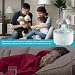 Imagen de WIYETY Humidificador Paraguas: Humidificador Rotativo 300ml Con Control Remoto Difusor de Aromaterapia LED 7 Colores Gota Para Dormitorio Y Sala
