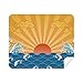 Sun Cloud Sea Water Weather Pattern Cleaning Cloth Screen Cleaner 2pcs Suede Fabric