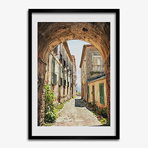 Tableau moderne rues italiennes et cadre MDF 50x70 cm Tulup aux finitions premium