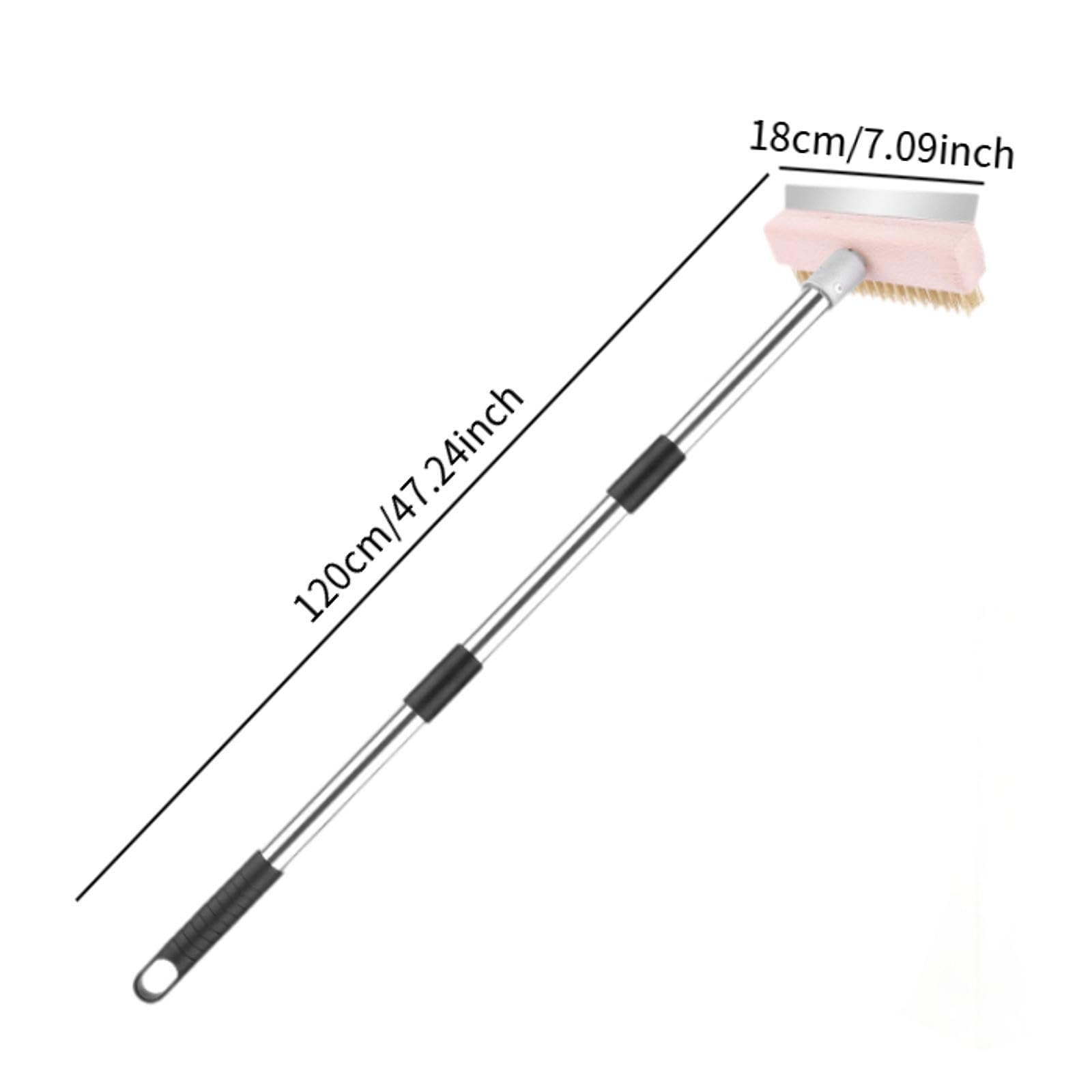 Cepillo para Horno de Pizza, Cepillo para Parrilla, Accesorio Práctico, Cepillo para Parrilla de 4 Secciones para Cocinas, Restaurantes Y Parrillas, 1.2 M