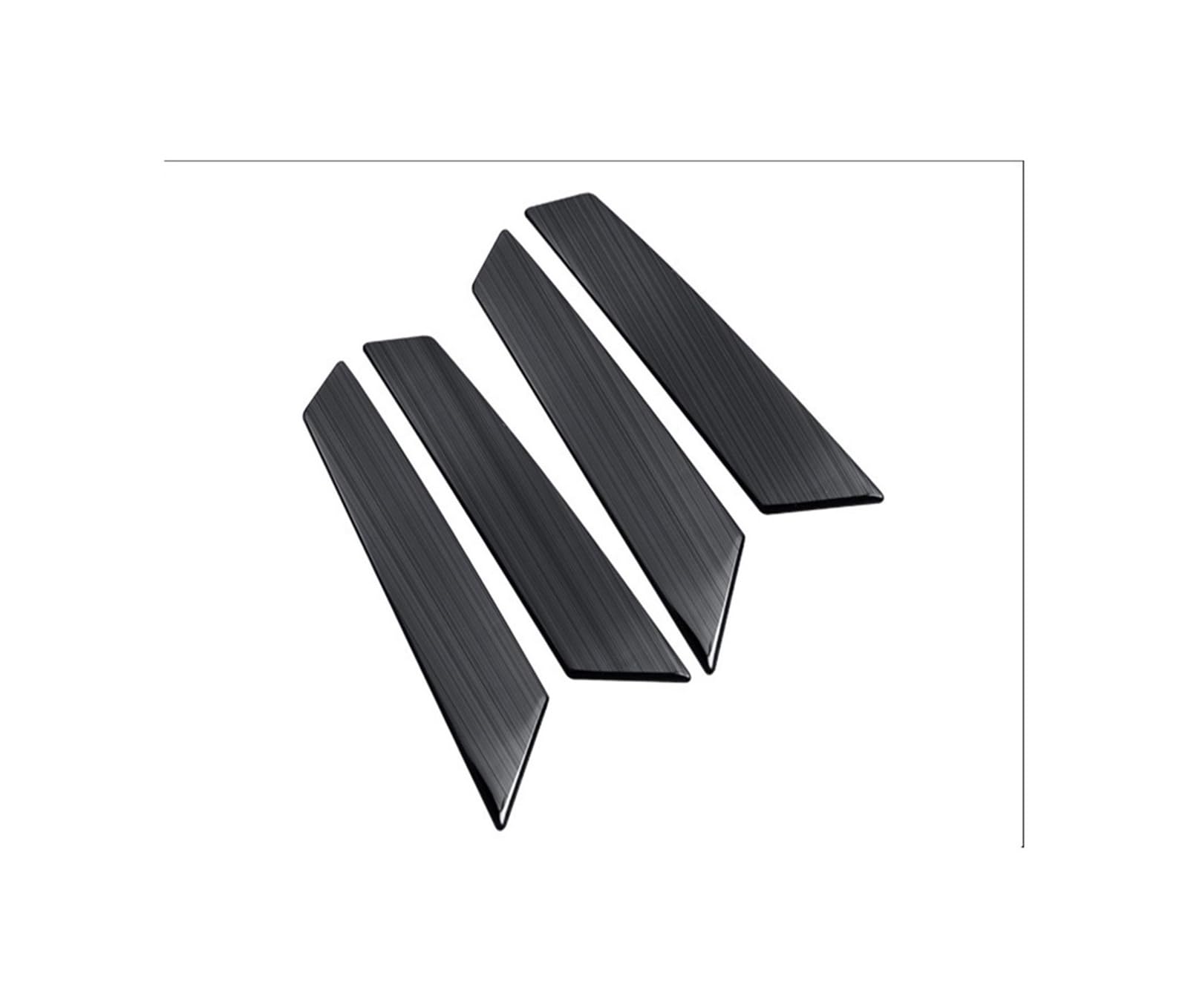 FANGZIQF Inner Door Pull Handles Car Interior Door Handle Column Decoration Sticker for VW for Tiguan MK2 2017-2022(Black 4PCS)