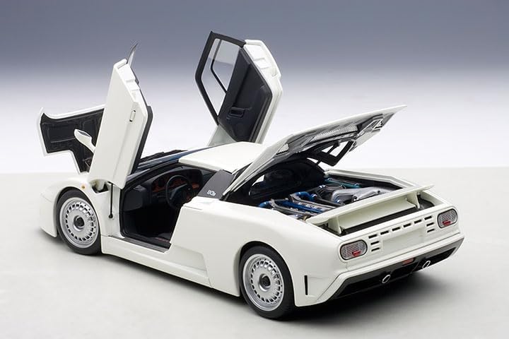Miniatura 2 de Bugatti EB110 GT Blanco 118 Diecast Model Car por Autoart 70978