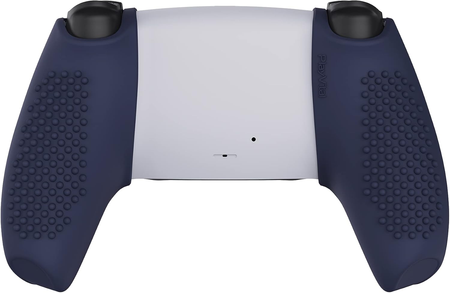 PlayVital 3D Studded Edition Ergonomic Soft Controller Silicone Case Grips for ps5 Compatible with Charging Station Rubber Protector Skins with 6 Thumbstick Caps for ps5 Controller – Midnight Blue - Image 8