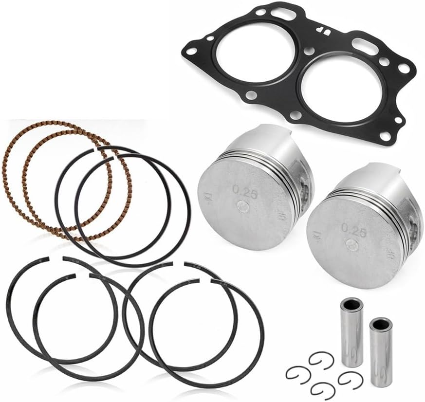 Piston Ring 0.25mm Oversize Bore Cylinder Head Gasket Fit For 295cc EH29C 4 Cycle Golf Cart Engine 91-08