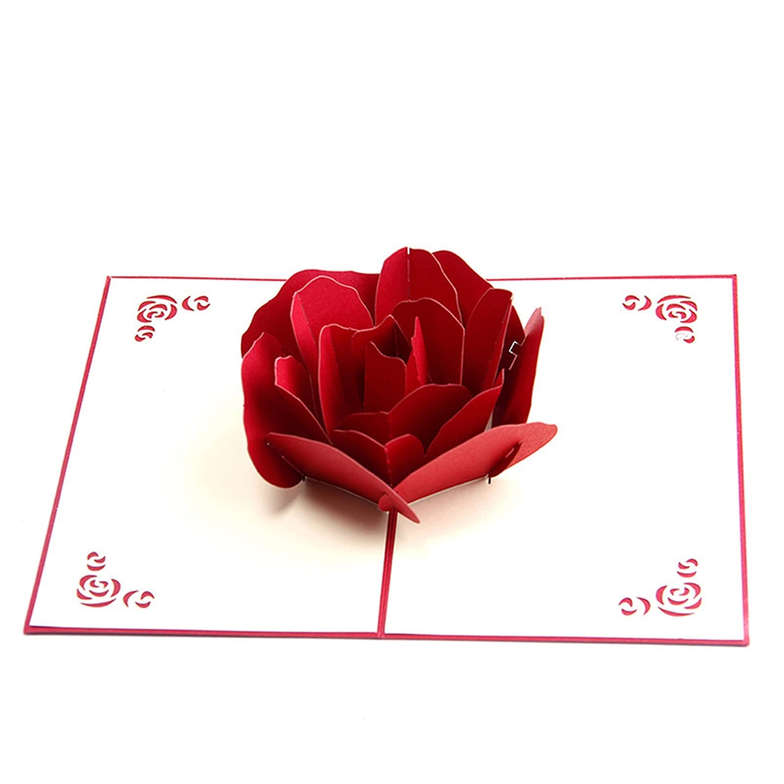 Geburtstagskarten 3D Pop Up Grußkarten mit Umschlag Laser Cut Postkarte für Einladung Geburtstag Weihnachtsmutter Valentine 'Tag Hochzeitsgeschenk Geburtstagskarten Geburtstagskarte