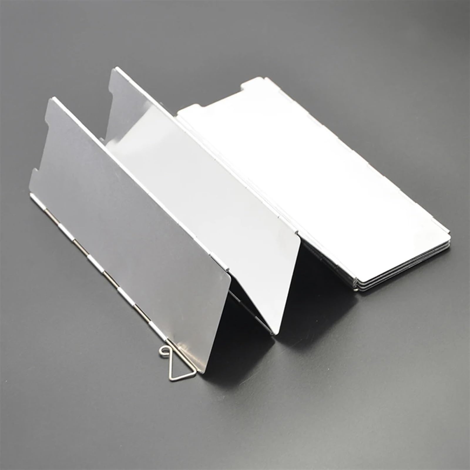 Pantalla de viento de 10 placas, estufa plegable de aluminio for exteriores, protección contra el viento, estufa portátil for acampar, protección contra el viento, cocina de Gas, deflectores de viento