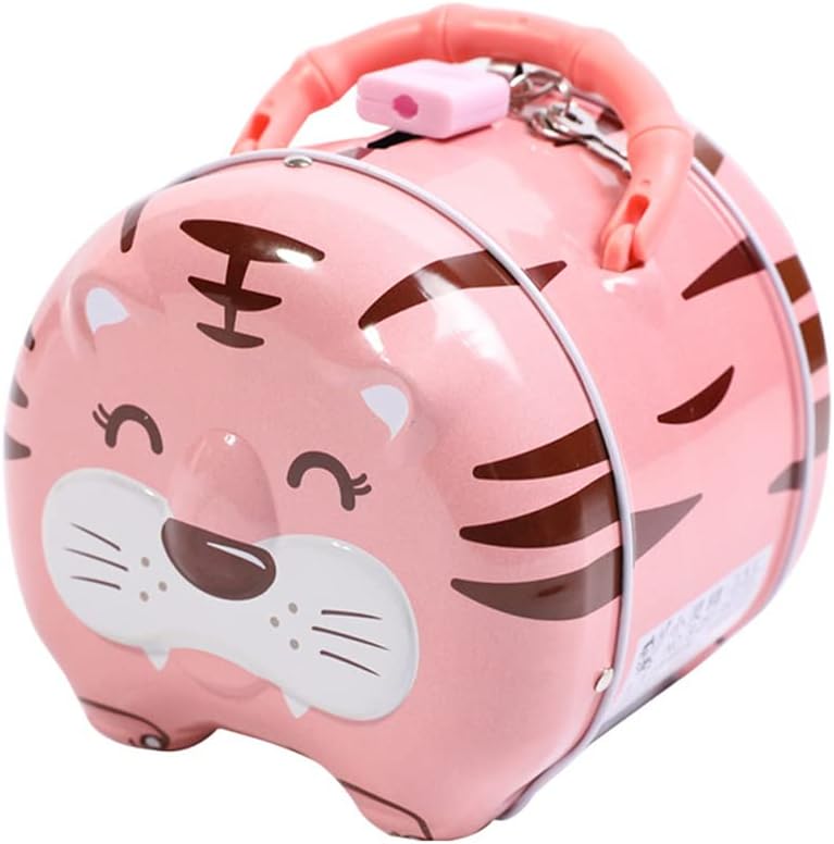 Makuki 貯金箱 タイガー貯金箱 ラッキー アイテム おもしろ おしゃれインテリア 飾り 雑貨 コイン お金 小銭貯金に積極的になれる ピンク 数量限定価格