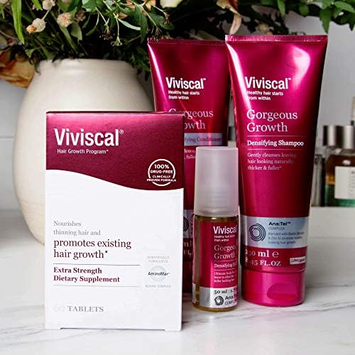 Viviscal Densifying Shampoo for Fuller and Thicker Hair, Body-Boosting Cleansing Shampoo Blended with Keratin and Biotin, 250 ml Tube (Packaging May Vary)