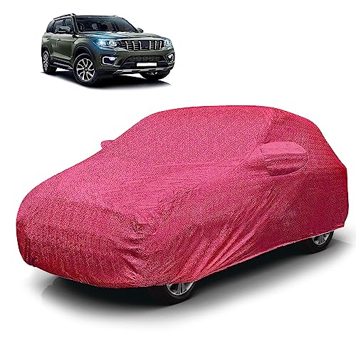 Image of Car Cover Waterproof RT-I for Mahendra Scorpio N [Year 2022 Onwards] - Scorpio N Car Cover Dust & UV Protection Scorpio N Car Body Cover with Mirror Pocket Soft Cotton Lining