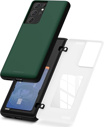 Miniatura 92 de GOOSPERY Parachoques magnético para puerta compatible con Galaxy S23, tarjetero tipo cartera, cierre automático, protección de doble capa resistente